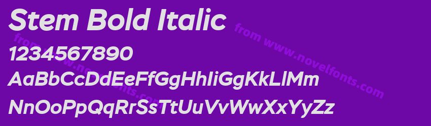 Stem Bold ItalicPreview Stem Bold ItalicPreview