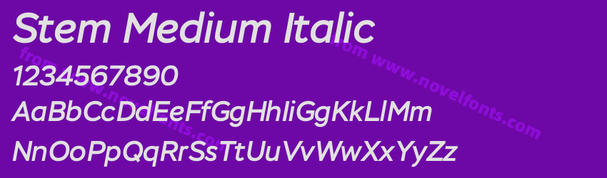 Stem Medium ItalicPreview Stem Medium ItalicPreview