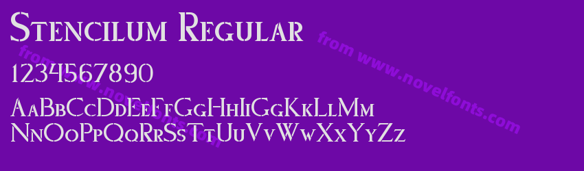 Stencilum RegularPreview Stencilum RegularPreview