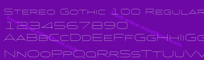 Stereo Gothic 100 Regular 2Preview Stereo Gothic 100 Regular 2Preview