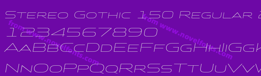 Stereo Gothic 150 Regular 2Preview Stereo Gothic 150 Regular 2Preview