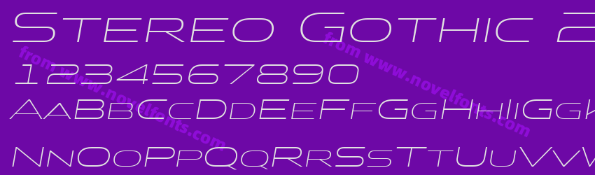 Stereo Gothic 200 ItalicPreview Stereo Gothic 200 ItalicPreview
