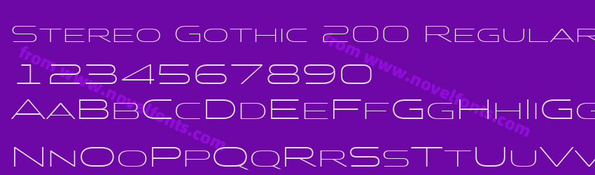 Stereo Gothic 200 Regular 2Preview Stereo Gothic 200 Regular 2Preview