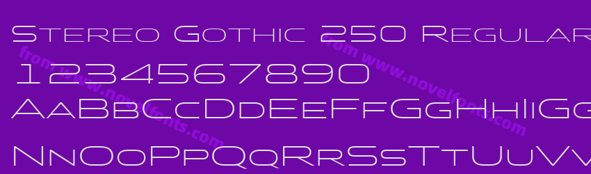 Stereo Gothic 250 Regular 2Preview Stereo Gothic 250 Regular 2Preview