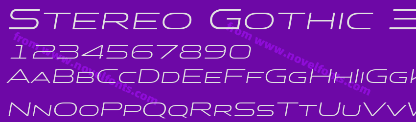 Stereo Gothic 300 ItalicPreview Stereo Gothic 300 ItalicPreview