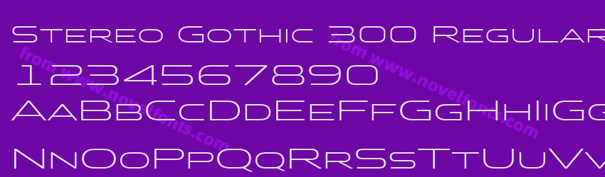 Stereo Gothic 300 Regular 2Preview Stereo Gothic 300 Regular 2Preview
