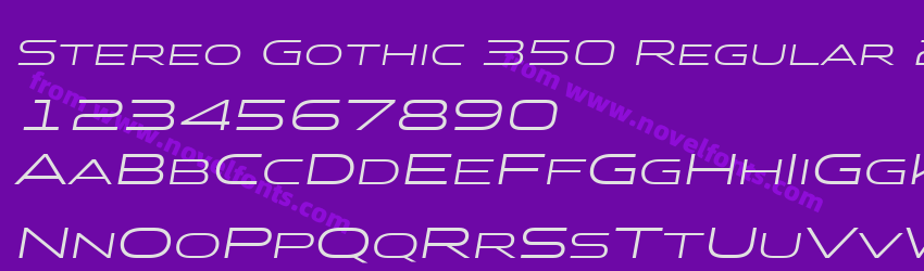 Stereo Gothic 350 Regular 2Preview Stereo Gothic 350 Regular 2Preview