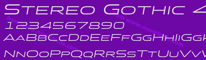 Stereo Gothic 400 ItalicPreview Stereo Gothic 400 ItalicPreview