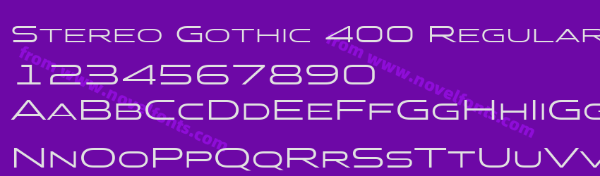 Stereo Gothic 400 Regular 2Preview Stereo Gothic 400 Regular 2Preview