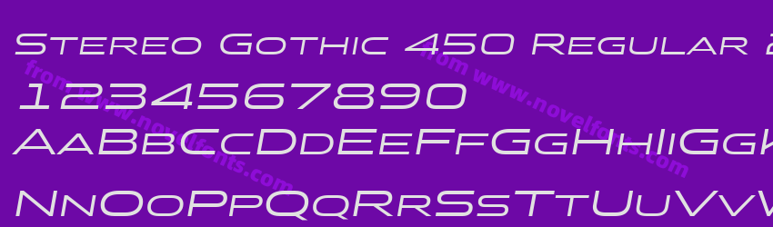 Stereo Gothic 450 Regular 2Preview Stereo Gothic 450 Regular 2Preview