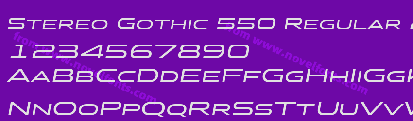 Stereo Gothic 550 Regular 2Preview Stereo Gothic 550 Regular 2Preview
