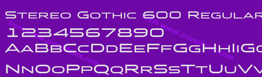 Stereo Gothic 600 Regular 2Preview Stereo Gothic 600 Regular 2Preview