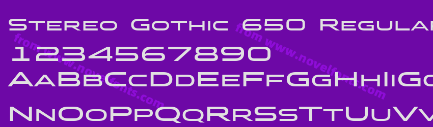 Stereo Gothic 650 Regular 2Preview Stereo Gothic 650 Regular 2Preview