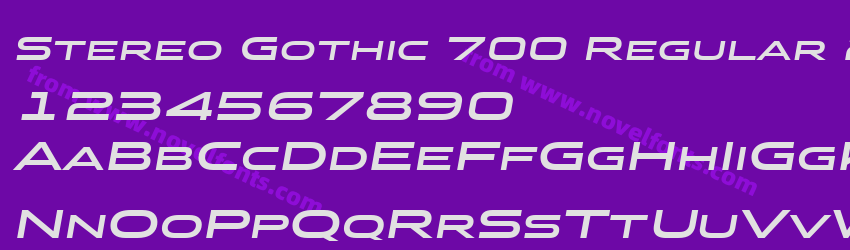 Stereo Gothic 700 Regular 2Preview Stereo Gothic 700 Regular 2Preview