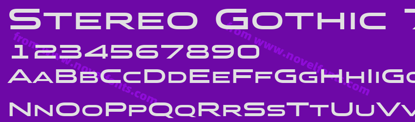 Stereo Gothic 700Preview Stereo Gothic 700Preview