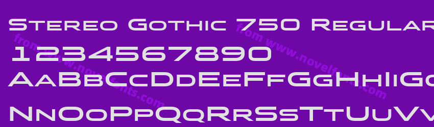 Stereo Gothic 750 Regular 2Preview Stereo Gothic 750 Regular 2Preview