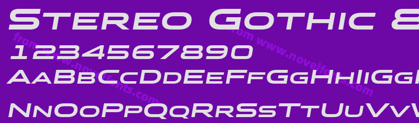 Stereo Gothic 800 ItalicPreview Stereo Gothic 800 ItalicPreview