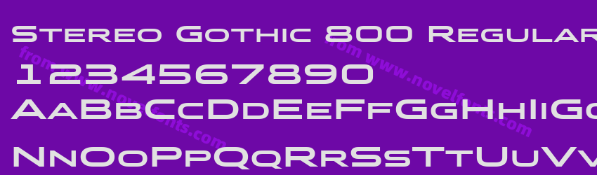 Stereo Gothic 800 Regular 2Preview Stereo Gothic 800 Regular 2Preview