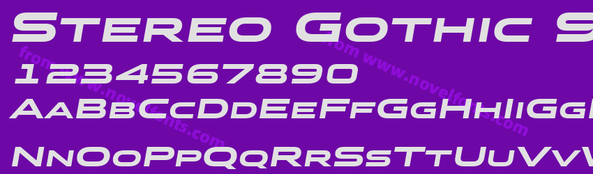 Stereo Gothic 900 ItalicPreview Stereo Gothic 900 ItalicPreview