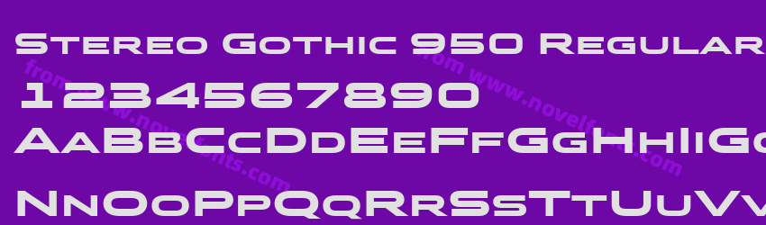 Stereo Gothic 950 Regular 2Preview Stereo Gothic 950 Regular 2Preview