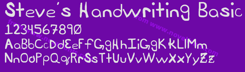 Steve's Handwriting BasicPreview Steve's Handwriting BasicPreview