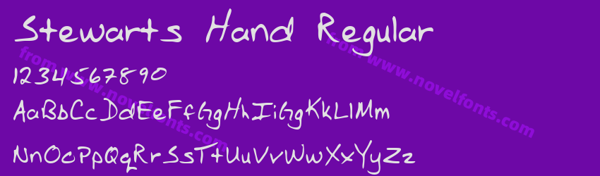 Stewarts Hand RegularPreview Stewarts Hand RegularPreview