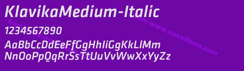 KlavikaMedium-ItalicPreview