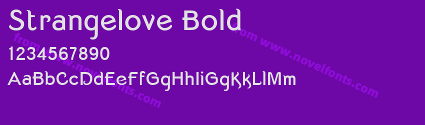 Strangelove BoldPreview Strangelove BoldPreview