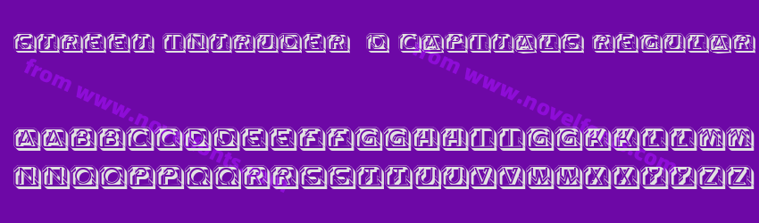 Street Intruder 3D Capitals RegularPreview Street Intruder 3D Capitals RegularPreview