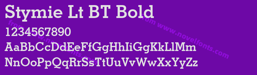 Stymie Lt BT BoldPreview Stymie Lt BT BoldPreview