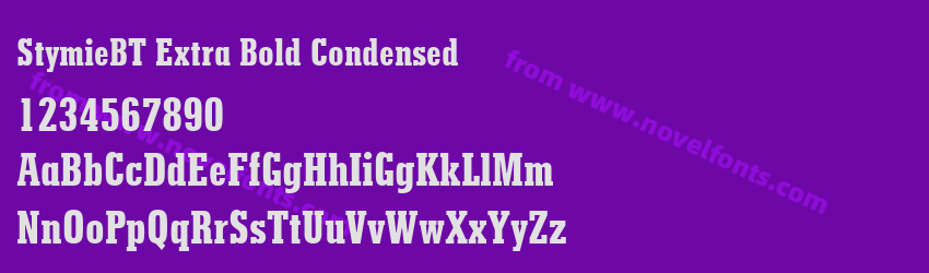 StymieBT Extra Bold CondensedPreview StymieBT Extra Bold CondensedPreview