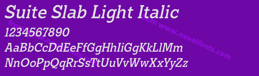 Suite Slab Light ItalicPreview Suite Slab Light ItalicPreview