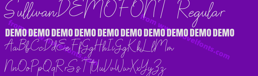 SullivanDEMOFONT RegularPreview SullivanDEMOFONT RegularPreview