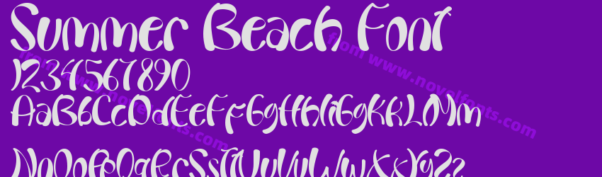 Summer Beach FontPreview Summer Beach FontPreview
