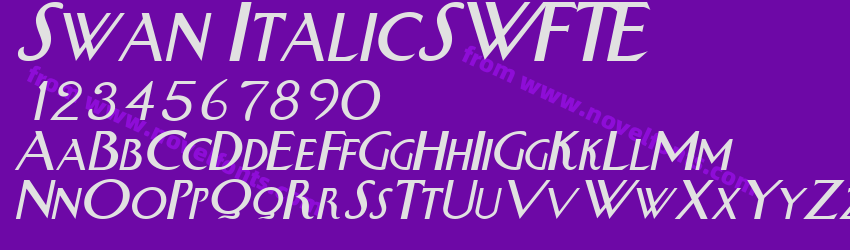 Swan ItalicSWFTEPreview Swan ItalicSWFTEPreview