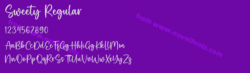 Sweety RegularPreview Sweety RegularPreview