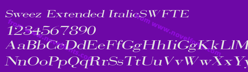Sweez Extended ItalicSWFTEPreview Sweez Extended ItalicSWFTEPreview