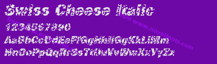 Swiss Cheese ItalicPreview Swiss Cheese ItalicPreview