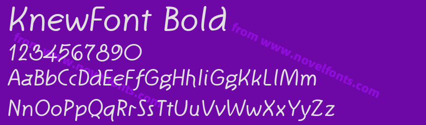 KnewFont BoldPreview