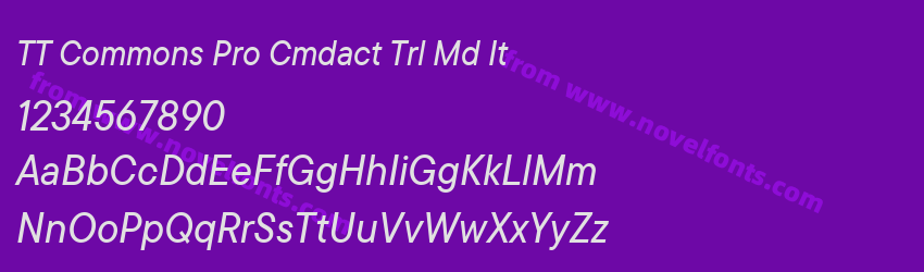 TT Commons Pro Cmdact Trl Md ItPreview TT Commons Pro Cmdact Trl Md ItPreview