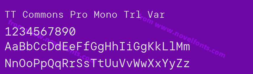 TT Commons Pro Mono Trl VarPreview TT Commons Pro Mono Trl VarPreview