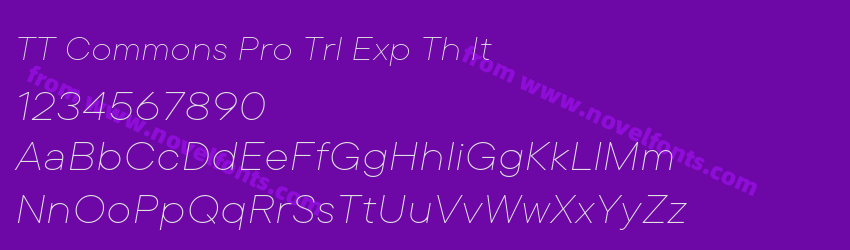 TT Commons Pro Trl Exp Th ItPreview TT Commons Pro Trl Exp Th ItPreview