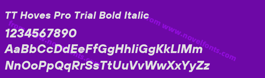 TT Hoves Pro Trial Bold ItalicPreview TT Hoves Pro Trial Bold ItalicPreview