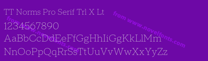TT Norms Pro Serif Trl X LtPreview TT Norms Pro Serif Trl X LtPreview