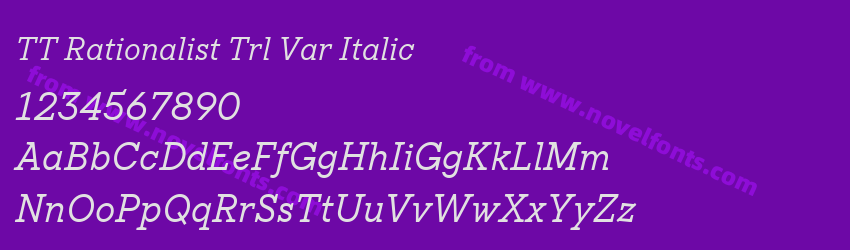 TT Rationalist Trl Var ItalicPreview TT Rationalist Trl Var ItalicPreview