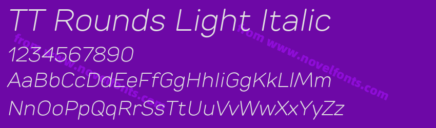TT Rounds Light ItalicPreview TT Rounds Light ItalicPreview