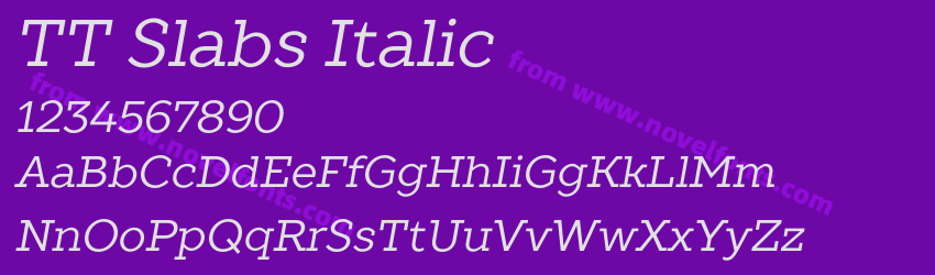 TT Slabs ItalicPreview TT Slabs ItalicPreview