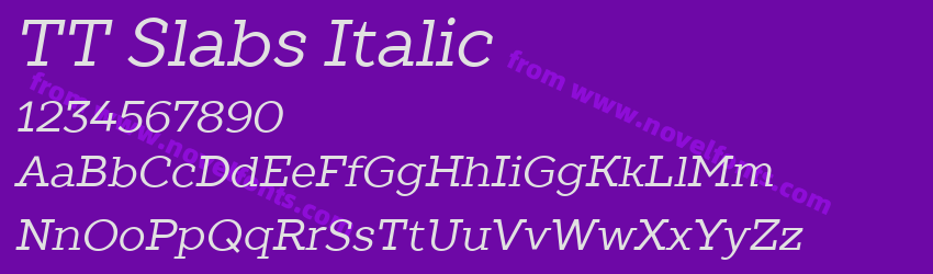 TT Slabs ItalicPreview TT Slabs ItalicPreview