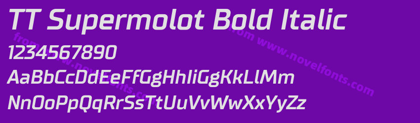 TT Supermolot Bold ItalicPreview TT Supermolot Bold ItalicPreview