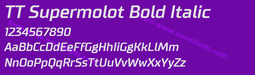 TT Supermolot Bold ItalicPreview TT Supermolot Bold ItalicPreview